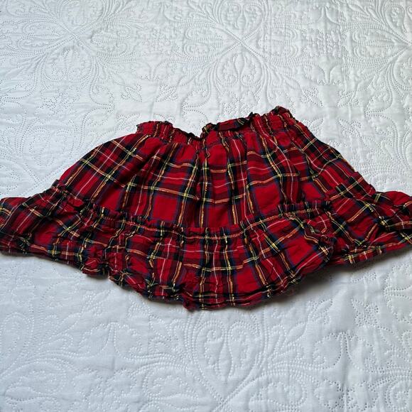 Crewcuts Shimmer Tartan Holiday Skirt Size 8 - Picture 3 of 5